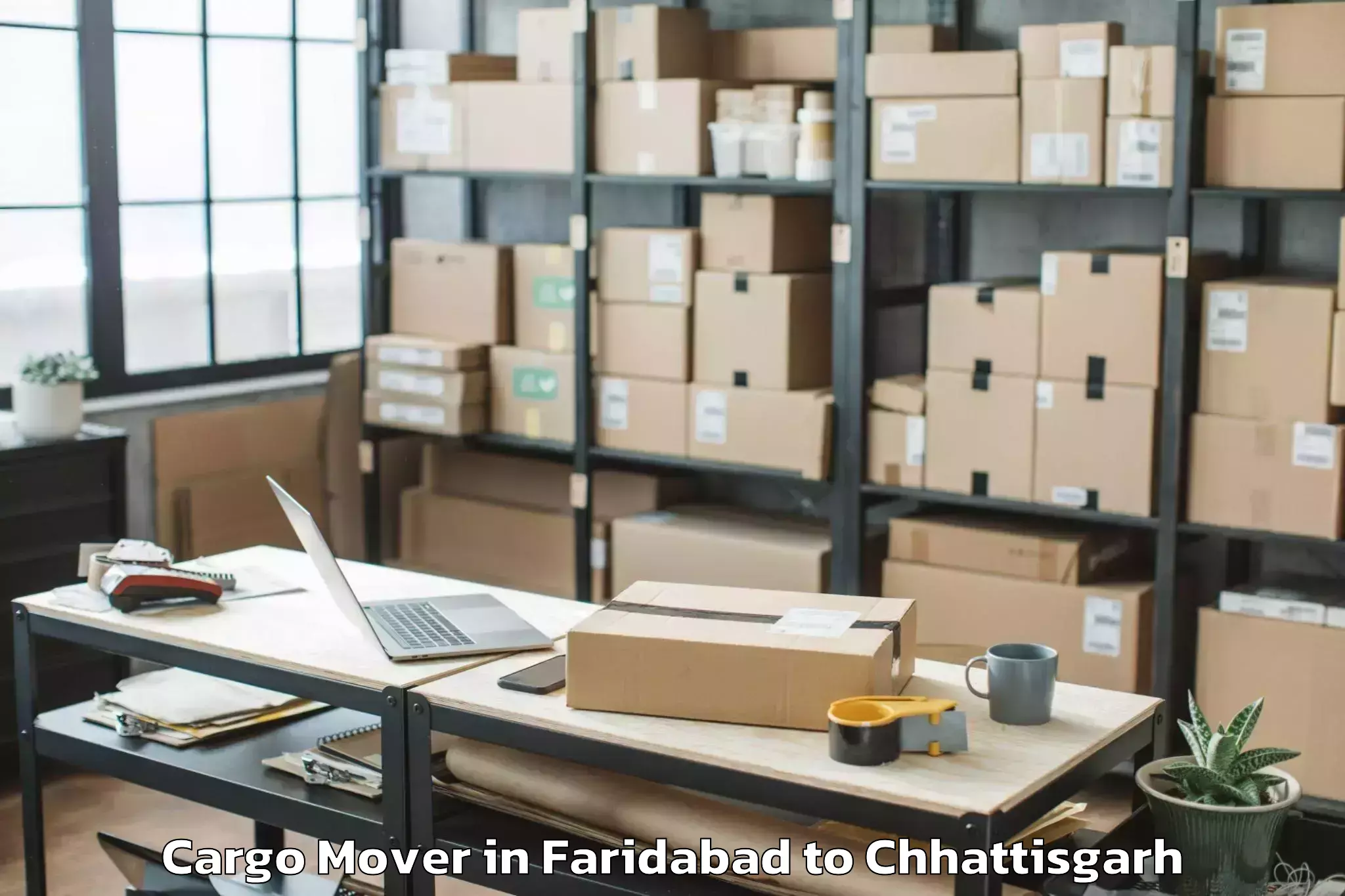 Quality Faridabad to Chakarbhatha Cargo Mover